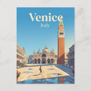 Sankt Markus' torg Italien Vykort