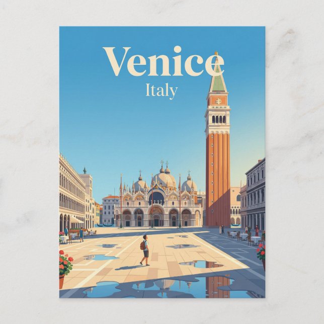 Sankt Markus' torg Italien Vykort (Framsida)