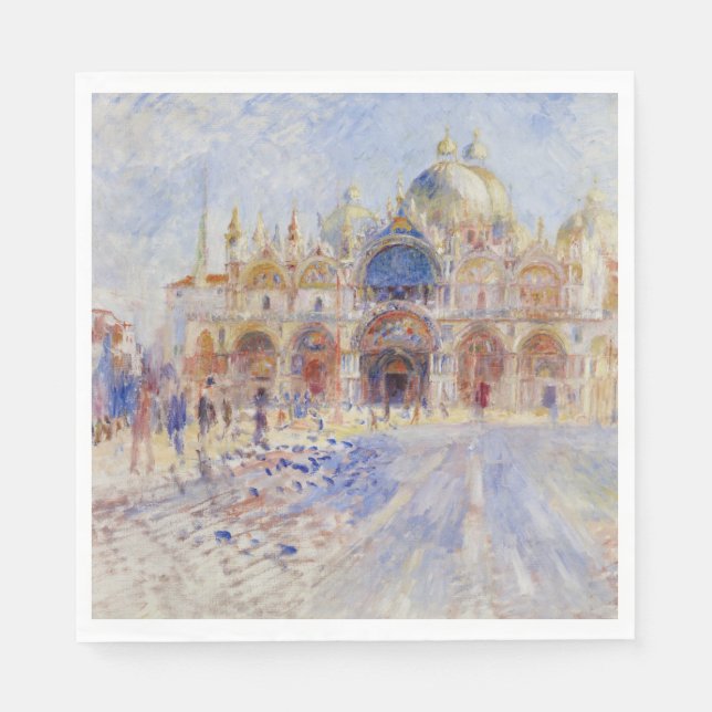 Sankt Markus' torg, Venedig (Piazza San Marco) Pappersservett (Framsidan)