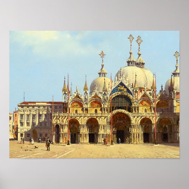 Sankt Markus torg, Venedig Poster (Framsidan)