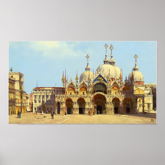 Sankt Markus torg, Venedig Poster (Framsidan)