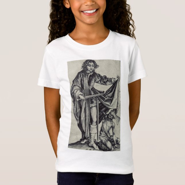 Sankt Martin av Tours Gravyr Konst T Shirt (Framsida)
