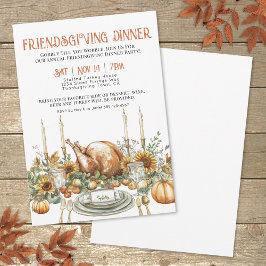 Sankt Martins middag Vännersgivningsfest Dinner Pa Inbjudningar