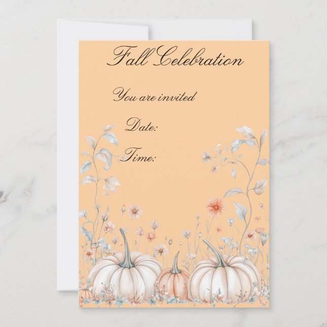 Sankt Martins pumpafest Inbjudningar (Framsida)