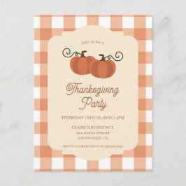 Sankt Martinsfest Friendsgiving Middag Vykort