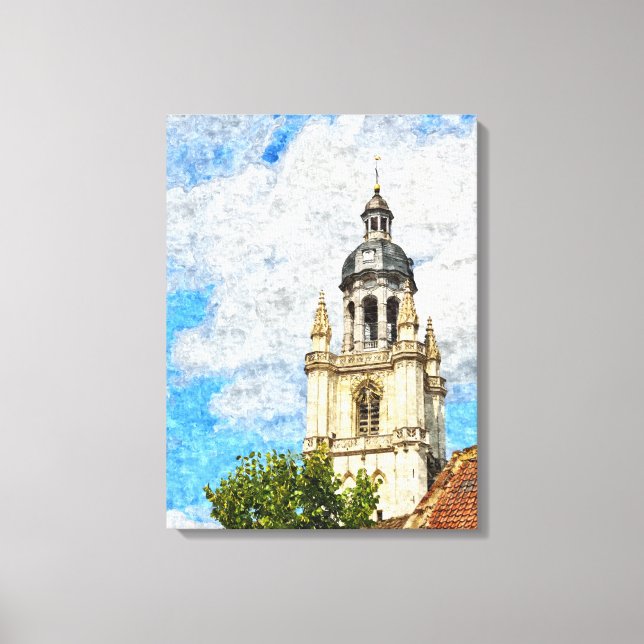Sankt Martinus Basilika i Halle, Belgien Canvastryck (Framsida)