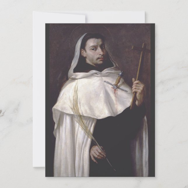 Sankt Martyren Angelus av Jerusalem Inbjudningar (Framsida)