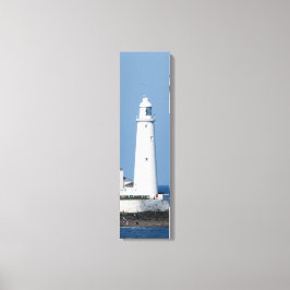 Sankt Marys fyr på Lodrät Kusten Canvas