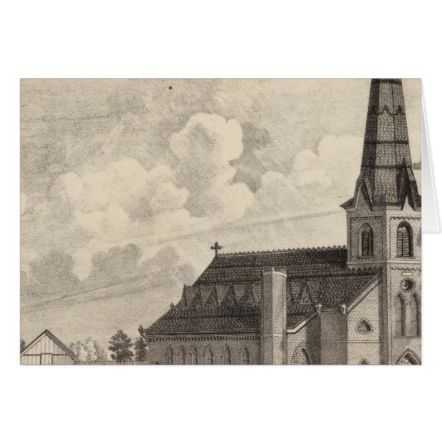 Sankt Marys katolska kyrka Hälsningskort (Framsidan Horizontal)