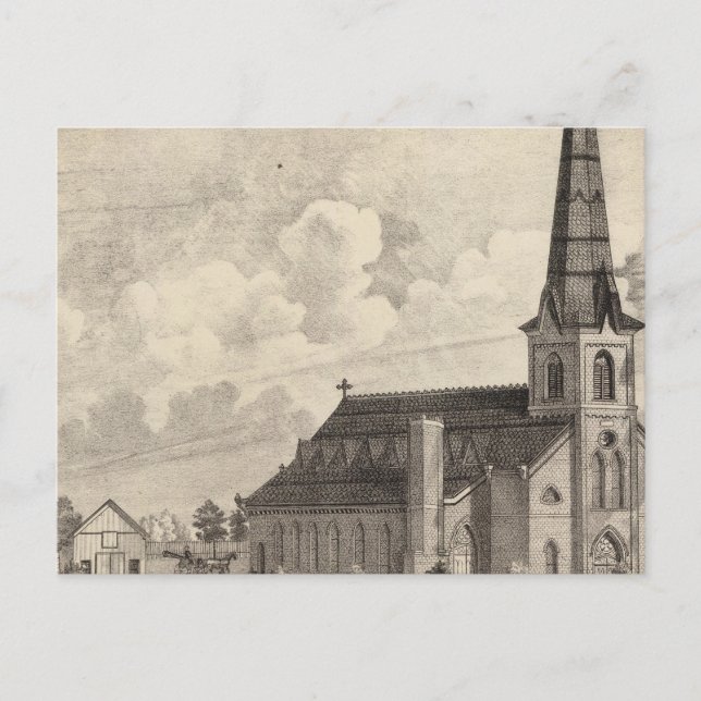 Sankt Marys katolska kyrka Vykort (Framsida)