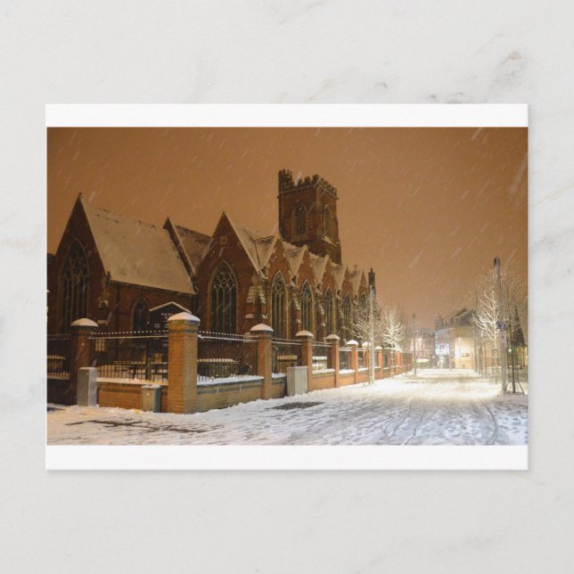 Sankt Marys kyrka Acton. Vykort (Framsida)