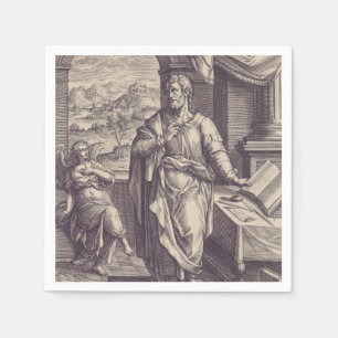 Sankt Matteus Gravyr gudomlig inspiration Pappersservett