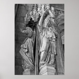 Sankt Mauritius kyrka i mitten av Lille, Frankrike Poster