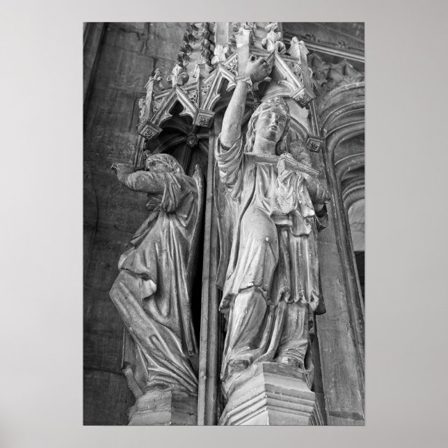 Sankt Mauritius kyrka i mitten av Lille, Frankrike Poster (Framsidan)