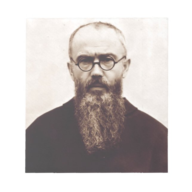 Sankt Maximilian Kolbe polsk katolsk präst Anteckningsblock (Framsida)