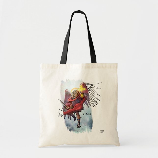Sankt Mikael 2-sidig shoppingbag Tygkasse (Framsidan)