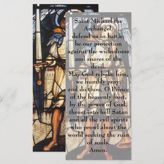 Sankt Mikael av Sir Edward Coley Burne-Jones (Fram/baksida)