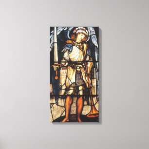 Sankt Mikael av Sir Edward Coley Burne-Jones Canvastryck