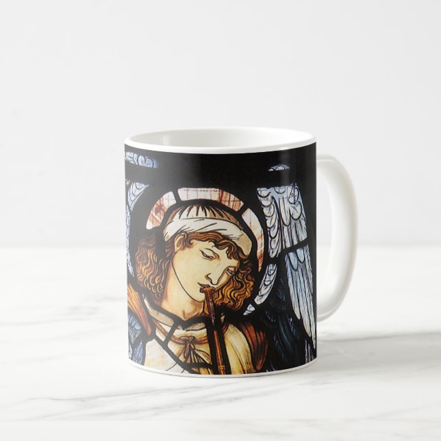 Sankt Mikael av Sir Edward Coley Burne-Jones Kaffemugg (Framsida höger)