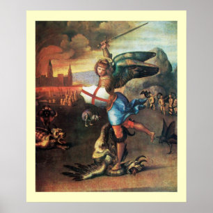 SANKT MIKAEL OCH DRAKEN POSTER