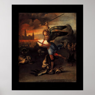 SANKT MIKAEL OCH DRAKEN POSTER