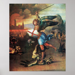 SANKT MIKAEL OCH DRAKEN POSTER