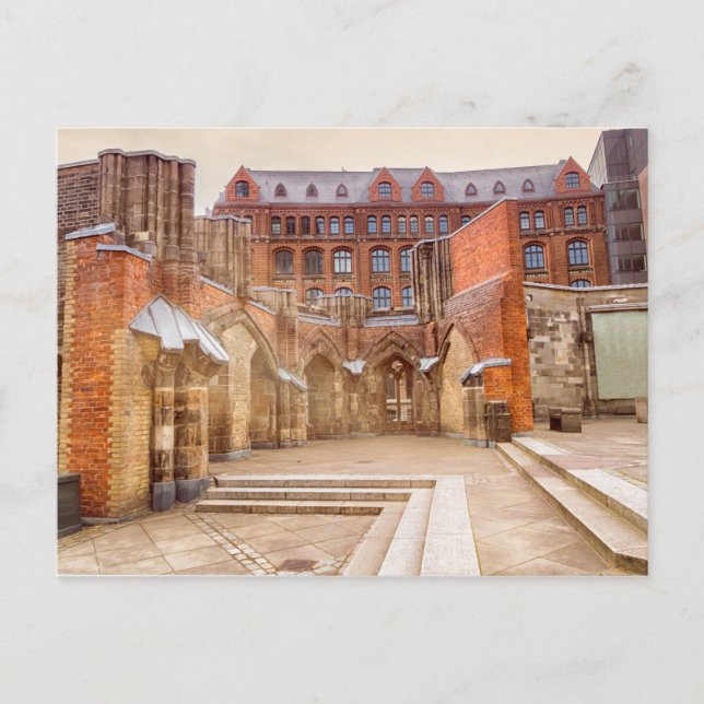 Sankt Nikolai kyrka, Hamburg, Tyskland Vykort (Framsida)