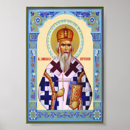 Sankt Nikolai serbisk Poster