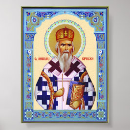 Sankt Nikolai serbisk Poster