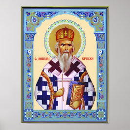 Sankt Nikolai serbisk Poster
