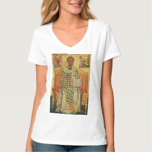 Sankt Nikolaos av Myra, bysantinsk ortodox ikon T Shirt