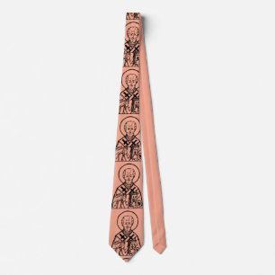 Sankt Nikolaus av Myra Bysantinsk Ortodox Ikon Slips