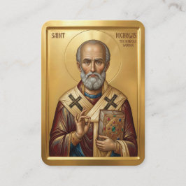 Sankt Nikolaus bönekort Visitkort