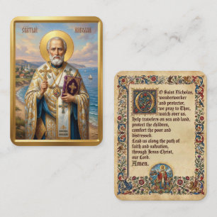 Sankt Nikolaus bönekort Visitkort
