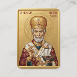 Sankt Nikolaus bönekort Visitkort