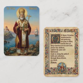 Sankt Nikolaus bönekort Visitkort