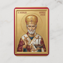 Sankt Nikolaus bönekort Visitkort