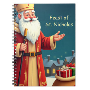 Sankt Nikolaus-dagen Leenden och varma önskningar Anteckningsbok