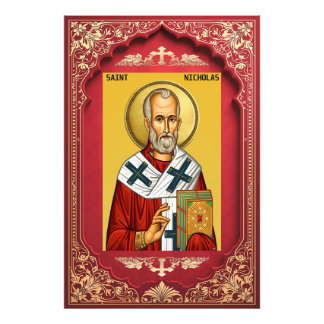 Sankt Nikolaus Fototryck