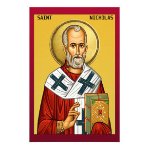 Sankt Nikolaus Fototryck