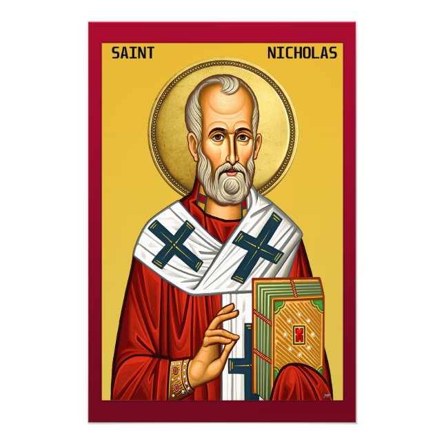 Sankt Nikolaus  Fototryck (Framsidan)