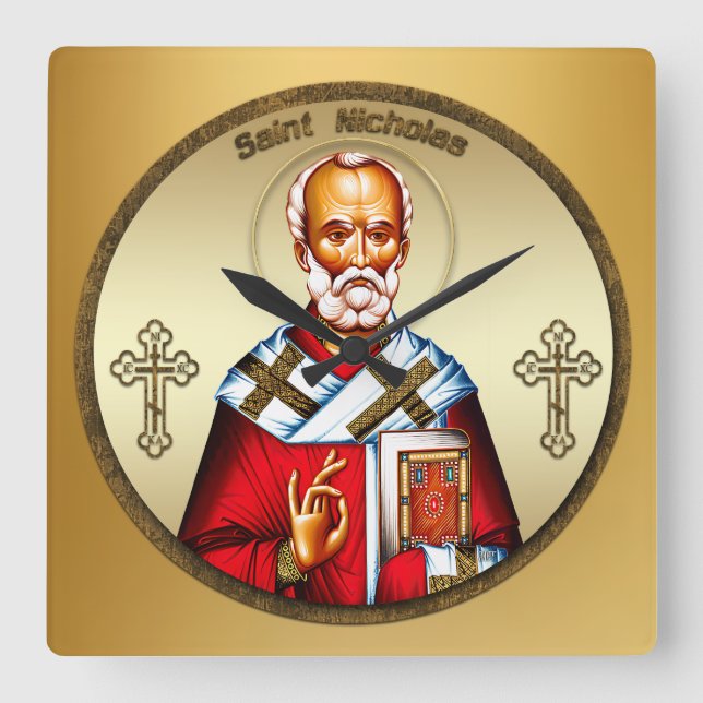 Sankt Nikolaus Fyrkantig Klocka (Framsida)