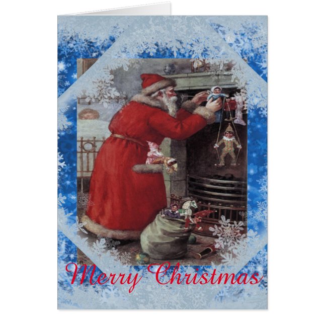 Sankt Nikolaus jul  Hälsningskort (Framsidan)