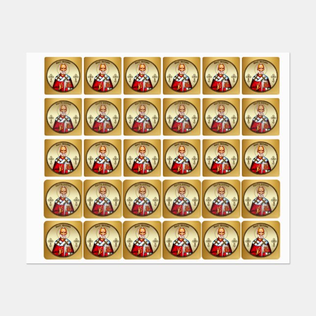 Sankt Nikolaus Klistermärke (Ark)