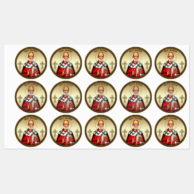 Sankt Nikolaus Klistermärke (Ark)