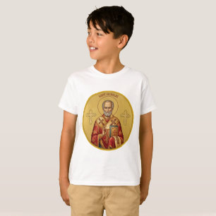 Sankt Nikolaus ortodox ikon T-shirt