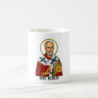 Sankt Nikolaus ortodox serbisk helgon ikon Kaffemugg