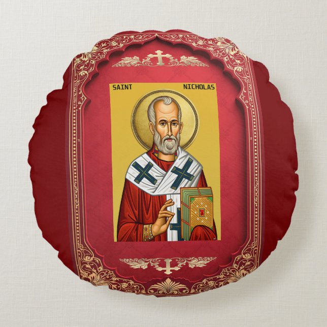 Sankt Nikolaus Rund Kudde (Framsidan)