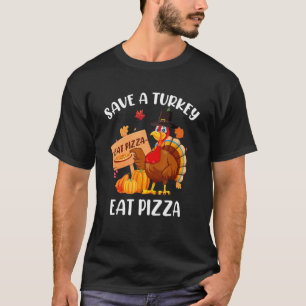 Sankt Olof Kalkon Rädda En Kalkon Ät Pizza T Shirt