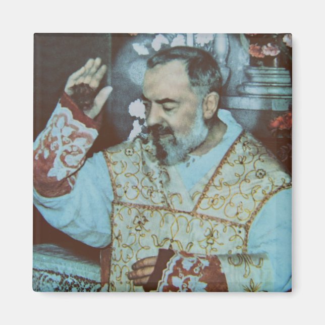 Sankt Padre Pio Magnet (Framsidan)